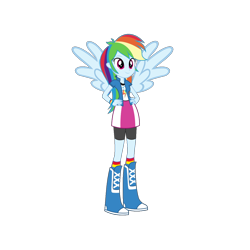 Size: 1280x1280 | Tagged: safe, edit, editor:mario101, imported from derpibooru, rainbow dash, human, pegasus, equestria girls, humanized, owner:mario101, ponied up, simple background, solo, transparent background, wings