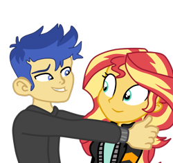 Size: 1067x1003 | Tagged: safe, artist:daveb, artist:gmaplay, imported from derpibooru, flash sentry, sunset shimmer, equestria girls, equestria girls series, spoiler:eqg series (season 2), spoiler:eqg specials, female, flashimmer, male, shipping, simple background, straight, transparent background