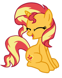Size: 1069x1344 | Tagged: safe, artist:gmaplay, imported from derpibooru, sunset shimmer, pony, unicorn, equestria girls, equestria girls series, forgotten friendship, spoiler:eqg specials, cute, shimmerbetes, simple background, solo, transparent background