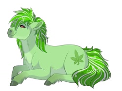 Size: 1024x768 | Tagged: safe, artist:uunicornicc, imported from derpibooru, oc, oc only, earth pony, pony, female, lying down, mare, prone, simple background, solo, white background