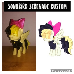 Size: 1080x1080 | Tagged: safe, artist:rxndxm.artist, imported from derpibooru, songbird serenade, pegasus, pony, my little pony: the movie, bow, clothes, custom, customized toy, duo, female, hair bow, irl, mare, photo, toy