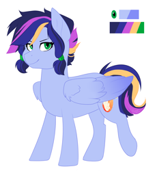 Size: 1318x1435 | Tagged: safe, artist:silentwolf-oficial, imported from derpibooru, oc, oc only, oc:sky chaser, pegasus, pony, pegasus oc, reference sheet, simple background, solo, white background, wings