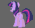 Size: 1120x925 | Tagged: safe, artist:hydrusbeta, imported from derpibooru, twilight sparkle, pony, unicorn, animated, dithering, gray background, simple background, solo, turnaround, unicorn twilight