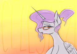 Size: 1280x900 | Tagged: safe, artist:pinkberry, imported from derpibooru, princess celestia, alicorn, pony, female, freckles, glasses, mare, pink-mane celestia, ponytail, sketch, solo, text, younger