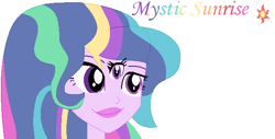 Size: 588x298 | Tagged: safe, artist:mysteriousdb, imported from derpibooru, princess celestia, twilight sparkle, oc, oc only, oc:mystic sunrise, alicorn, human, equestria girls, fusion, gem fusion, principal celestia, simple background, solo, third eye, three eyes, twilight sparkle (alicorn), white background