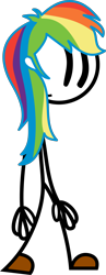 Size: 3500x9061 | Tagged: safe, edit, editor:mario101, editor:michaelsety, imported from derpibooru, rainbow dash, human, equestria girls, henry stickmin, henry stickmin collection, rainbow stickman, simple background, solo, transparent background