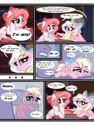 Size: 3000x3989 | Tagged: safe, artist:emberslament, imported from derpibooru, oc, oc:bay breeze, oc:frigid breeze, oc:hearts adore, pegasus, pony, abuse, bad parenting, bow, child abuse, comic, crying, dialogue, female, filly, flashback, flying lesson, hair bow, injured, male, mare, offscreen character, sad, speech bubble, stallion