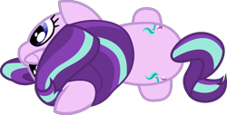 Size: 9000x4564 | Tagged: safe, artist:lincolnbrewsterfan, derpibooru exclusive, imported from derpibooru, part of a set, starlight glimmer, pony, unicorn, .svg available, absurd resolution, archive, both cutie marks, female, from above, high angle, mare, nocturnal vision's overhead ponies, overhead view, simple background, solo, svg, top down, transparent background, vector