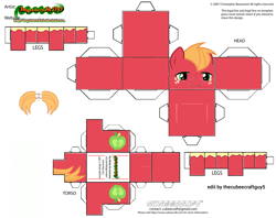 Size: 2979x2354 | Tagged: safe, imported from derpibooru, big macintosh, earth pony, pony, craft, cubeecraft, paper, papercraft, printable