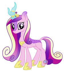 Size: 1280x1422 | Tagged: safe, artist:lovinglypromise, imported from derpibooru, princess cadance, alicorn, kirin, pony, kirin cadance, kirin-ified, simple background, solo, species swap, transparent background