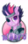 Size: 1237x1912 | Tagged: safe, artist:halley-valentine, artist:hobbes-maxwell, imported from derpibooru, nurse redheart, twilight sparkle, pony, unicorn, badge, eyepatch, future twilight, heart eyes, metal gear, scar, simple background, solid sparkle, solo, waifu, waifu badge, white background, wingding eyes