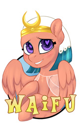 Size: 825x1275 | Tagged: safe, artist:halley-valentine, artist:hobbes-maxwell, imported from derpibooru, somnambula, pegasus, pony, badge, female, heart eyes, simple background, solo, waifu badge, white background, wingding eyes