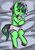 Size: 724x1024 | Tagged: safe, artist:jcosneverexisted, imported from derpibooru, bon bon, lyra heartstrings, sweetie drops, oc, oc only, oc:wub wub, pony, unicorn, adult foal, bed, diaper, diaper fetish, eyes closed, fetish, floating heart, heart, hug, lying, male, non-baby in diaper, plushie, pullup (diaper), stallion