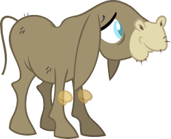 Size: 1225x996 | Tagged: safe, artist:pegasski, imported from derpibooru, oc, oc only, donkey, pony, a hearth's warming tail, bald, base, donkey oc, floppy ears, frown, male, simple background, solo, transparent background