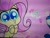 Size: 4160x3120 | Tagged: safe, imported from derpibooru, bubbles (cat), fluttershy, cat, pegasus, pony, cute-pocalypse meow, my little pony: pony life, spoiler:pony life s01e03, bipedal, bubbles cherub mcsquee, g4.5, hooves on face, kissy face, photo, picture of a screen, rainbow, solo, solo focus