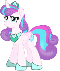 Size: 6987x8280 | Tagged: safe, artist:ejlightning007arts, imported from derpibooru, princess flurry heart, alicorn, pony, absurd resolution, cute, female, flurrybetes, heart shaped, jewelry, mare, older, older flurry heart, simple background, solo, tiara, transparent background, vector