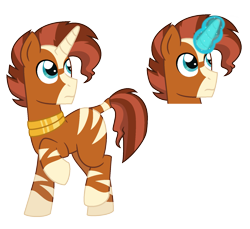 Size: 1631x1492 | Tagged: safe, artist:strawberry-spritz, imported from derpibooru, oc, oc only, hybrid, pony, zebra, zebracorn, zony, male, parent:sunburst, parent:zecora, simple background, solo, stallion, transparent background