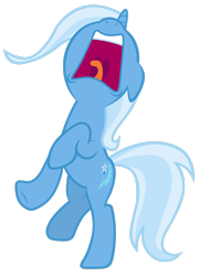 Size: 2080x2882 | Tagged: safe, artist:tardifice, imported from derpibooru, trixie, pony, unicorn, bipedal, eyes closed, female, mare, nose in the air, open mouth, screaming, solo, solo female, tongue out, uvula, volumetric mouth