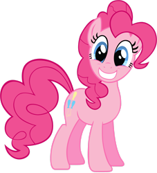 Size: 2334x2569 | Tagged: safe, artist:kysss90, imported from derpibooru, pinkie pie, earth pony, pony, .psd available, female, mare, simple background, smiling, solo, transparent background, vector