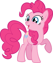 Size: 2251x2664 | Tagged: safe, artist:flizzick, imported from derpibooru, pinkie pie, earth pony, pony, female, mare, open mouth, simple background, solo, transparent background, vector