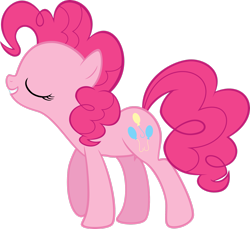 Size: 2559x2343 | Tagged: safe, artist:quasdar, imported from derpibooru, pinkie pie, earth pony, pony, the last roundup, eyes closed, female, mare, simple background, solo, transparent background, vector, walking