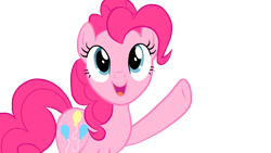 Size: 1366x768 | Tagged: safe, artist:xphire906, imported from derpibooru, pinkie pie, earth pony, pony, female, mare, simple background, smiling, solo, transparent background, vector