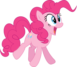 Size: 2631x2279 | Tagged: safe, artist:hornflakes, imported from derpibooru, pinkie pie, earth pony, pony, female, happy, mare, simple background, solo, transparent background, vector
