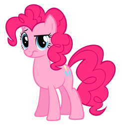 Size: 2424x2473 | Tagged: safe, artist:really-unimportant, imported from derpibooru, pinkie pie, earth pony, pony, confused, female, looking at you, mare, simple background, solo, transparent background, vector