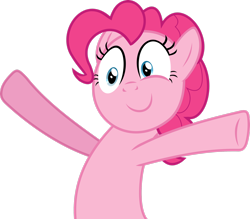 Size: 2616x2292 | Tagged: safe, artist:yetioner, imported from derpibooru, pinkie pie, earth pony, pony, female, mare, simple background, solo, transparent background, vector