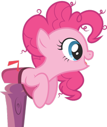 Size: 636x757 | Tagged: safe, artist:midnight--blitz, imported from derpibooru, pinkie pie, earth pony, pony, female, mailbox, mare, messy mane, simple background, solo, transparent background, vector