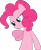 Size: 2230x2690 | Tagged: safe, artist:quasdar, imported from derpibooru, pinkie pie, earth pony, pony, too many pinkie pies, bust, female, mare, simple background, solo, transparent background, vector