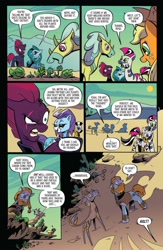 Size: 1200x1845 | Tagged: safe, artist:andypriceart, idw, imported from derpibooru, applejack, cactus rose, crystal (character), dust devil (comic), marini, medley brook, rockhoof, tempest shadow, zecora, abada, earth pony, kelpie, pony, unicorn, zebra, spoiler:comic, spoiler:comic91, broken horn, cactus, comic, crystal (g4), desert, dust devil (idw), faic, female, horn, male, mare, nonbinary, plant, preview, scar, season 10, shadow, you don't say