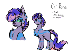 Size: 1823x1376 | Tagged: safe, artist:kaywhitt, imported from derpibooru, oc, cat, cat pony, original species, adoptable, character design, reference sheet, solo