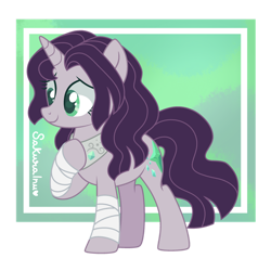 Size: 1024x1024 | Tagged: safe, artist:sakurainu2715, imported from derpibooru, oc, oc:moon dust, pony, unicorn, female, mare, offspring, parent:king sombra, parent:twilight sparkle, parents:twibra, simple background, solo, transparent background