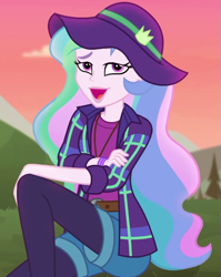 Size: 541x681 | Tagged: safe, imported from derpibooru, screencap, princess celestia, equestria girls, equestria girls series, the road less scheduled, spoiler:eqg series (season 2), cropped, looking at you, principal celestia, solo