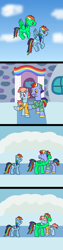 Size: 800x3200 | Tagged: safe, artist:platinumdrop, imported from derpibooru, bow hothoof, rainbow dash, windy whistles, oc, canon x oc, comic, female, hug, male, request, shipping, straight, windyhoof