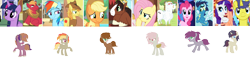 Size: 4152x972 | Tagged: safe, artist:dannyphantomkitty, imported from derpibooru, applejack, big macintosh, braeburn, bulk biceps, comet tail, fluttershy, pinkie pie, rainbow dash, rarity, soarin', trouble shoes, twilight sparkle, oc, oc:butterfly song, oc:cupcake blues, oc:golden diamond, oc:golden raindow, oc:magic apple, oc:mocha apple, earth pony, pegasus, unicorn, base used, braedash, cometity, female, flutterbulk, male, offspring, parent:applejack, parent:big macintosh, parent:braeburn, parent:bulk biceps, parent:comet tail, parent:fluttershy, parent:pinkie pie, parent:rainbow dash, parent:rarity, parent:soarin', parent:trouble shoes, parent:troubleshoes clyde, parent:twilight sparkle, parents:braedash, parents:cometity, parents:flutterbulk, parents:soarinpie, parents:troublejack, parents:twimac, shipping, simple background, soarinpie, straight, troublejack, twimac, white background