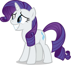 Size: 7751x7119 | Tagged: safe, artist:thatusualguy06, imported from derpibooru, rarity, pony, unicorn, honest apple, .svg available, absurd resolution, big grin, female, grin, mare, simple background, smiling, solo, svg, transparent background, vector