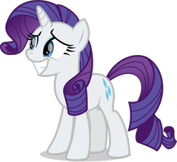 Size: 8612x7910 | Tagged: safe, artist:thatusualguy06, imported from derpibooru, rarity, pony, unicorn, honest apple, .svg available, absurd resolution, big grin, female, grin, mare, simple background, smiling, solo, transparent background, vector