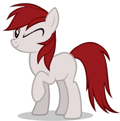 Size: 757x761 | Tagged: safe, artist:raindashesp, imported from derpibooru, oc, oc:heritage glance, derpibooru community collaboration, 2021 community collab, looking at you, one eye closed, raised hoof, simple background, transparent background, wink, winking at you