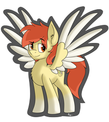 Size: 1800x2000 | Tagged: safe, artist:ponynamedmixtape, imported from derpibooru, oc, oc:render point, pegasis, simple background, solo