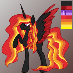 Size: 1700x1700 | Tagged: safe, artist:katelynleeann42, imported from derpibooru, oc, alicorn, pony, male, male alicorn oc, red and black oc, reference sheet, solo, stallion, two toned wings, wings