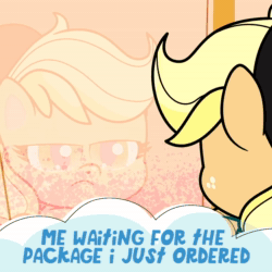 Size: 1080x1080 | Tagged: safe, imported from derpibooru, applejack, how applejack got her hat back, my little pony: pony life, spoiler:pony life s01e04, animated, caption, no sound, official, solo, webm