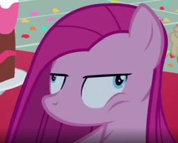 Size: 441x355 | Tagged: safe, imported from derpibooru, screencap, pinkie pie, earth pony, pony, party of one, contemplating insanity, cropped, derp, faic, faicamena, female, mare, pinkamena diane pie, solo