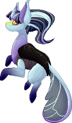 Size: 166x284 | Tagged: safe, artist:velnyx, imported from derpibooru, oc, oc only, oc:opal, changedling, changeling, female, pixel art, simple background, solo, transparent background