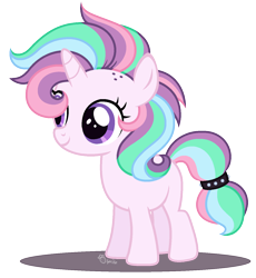 Size: 1302x1413 | Tagged: safe, artist:strawberry-spritz, imported from derpibooru, oc, oc only, pony, unicorn, female, filly, magical lesbian spawn, offspring, parent:lilymoon, parent:sweetie belle, parents:sweetiemoon, simple background, solo, transparent background