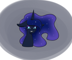 Size: 500x417 | Tagged: safe, artist:kaggy009, imported from derpibooru, nightmare moon, pony, angry, bust, portrait, solo