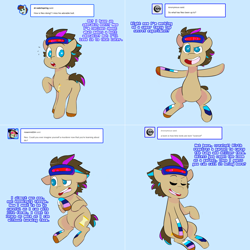 Size: 1802x1802 | Tagged: safe, artist:hey-doc, imported from derpibooru, oc, oc only, oc:neosurgeon, pony, lovestruck derpy, hologram, solo