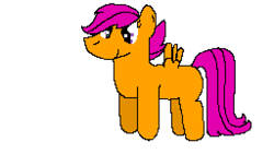 Size: 1024x576 | Tagged: safe, artist:mario64, scootaloo, pegasus, pony, cute, cutealoo, female, filly, pixel art, simple background, transparent background