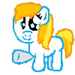 Size: 1200x1200 | Tagged: safe, artist:mario64, lemon daze, earth pony, pony, cute, female, filly, lemondorable, pixel art, raised leg, simple background, sweet lemonade, transparent background